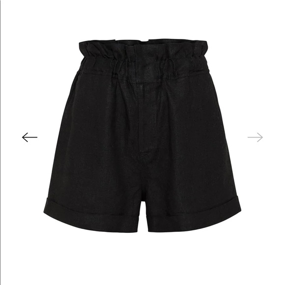 Posse ducky linen short in black - Picture 2 of 7